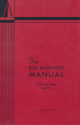 RCA Radiotron Manual R-10 cover